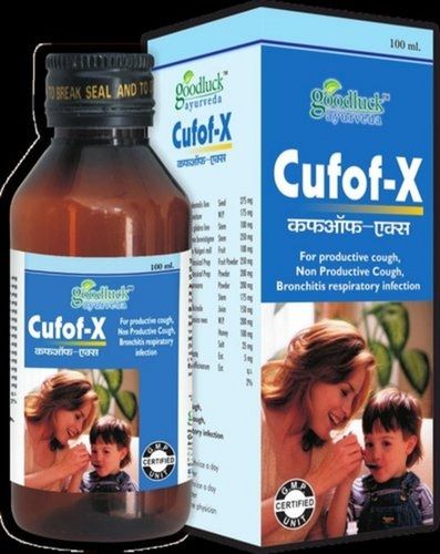 Cufof-X Ayurvedic Cough Syrup With Tulsi, Mulethi, Trikuta And Adrak Ras