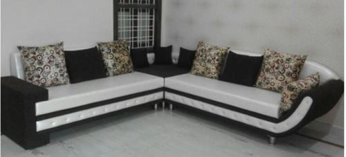 Customized Modern Wooden 7 Seater L Shape Sofa For Living Room At Best  Price In Gwalior | Cleancut Enterprises