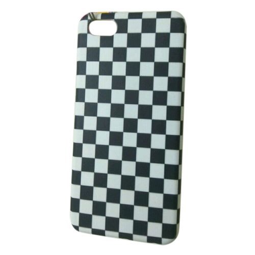 Highly Durable and Fine Finish Plastic Checked Print Mobile Back Covers