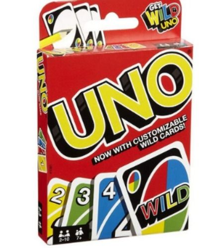 Mattel Uno Playing Card Game Material Hard Paper Multicolour 