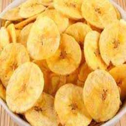 Salty And Spicy Nutrition Enriched 100% Healthy Round Dried Banana Chips 