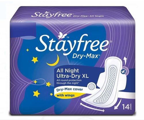 Stayfree Dry Max All Night Ultra Dry And Comfortable Sanitary Napkin With Wings