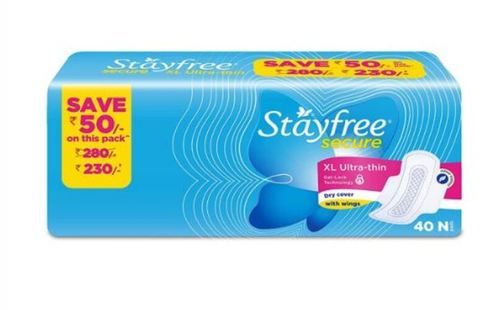 Stayfree Secure Ultra Thin Xl And Comfortable Or Larger Size Sanitary Pads For Women