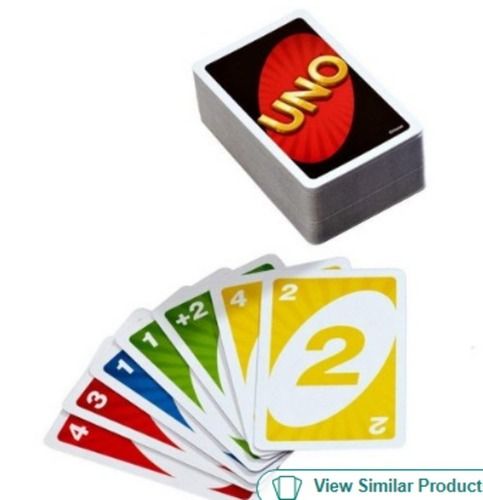 Water Proof Clear Multicolor Sanchi Creation Uno Playing Card For Indoor Game