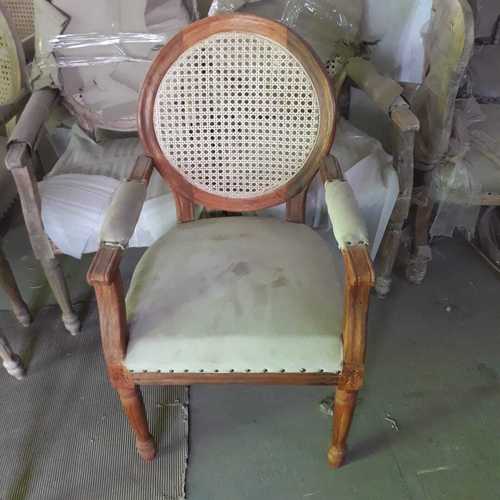 Brown Wooden Arm Chair Used In Living Room And Garden