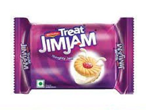 Yummy Crunchy Delicious Light Weight Vanilla Flavor Treat Jimjam Cream Sweet Biscuits Fat Content (%): 5 Percentage ( % )