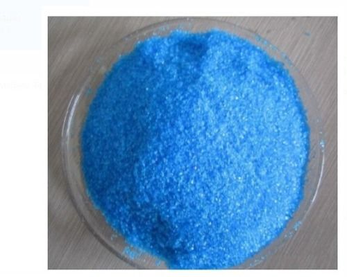 Blue Color Copper Sulphate Crystals Used As A Fungicide And Root Killer In Agriculture
