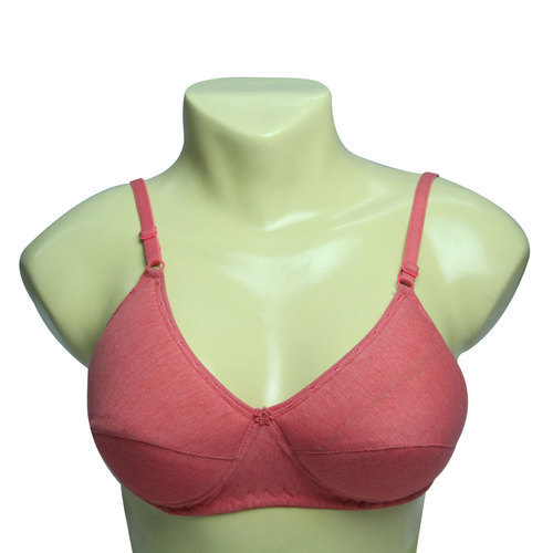 Beginners Plain Prince rani pink cotton colour'c cup bra at Rs 90