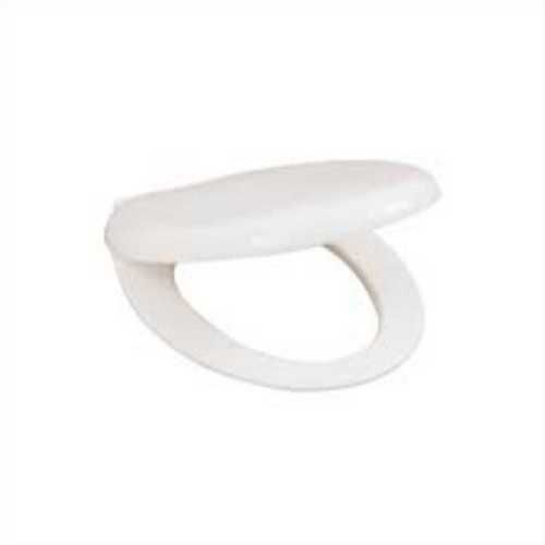 Precisely Designed Deck Mounted White Plastic Toilet Seat Cover In Oval Head Shape