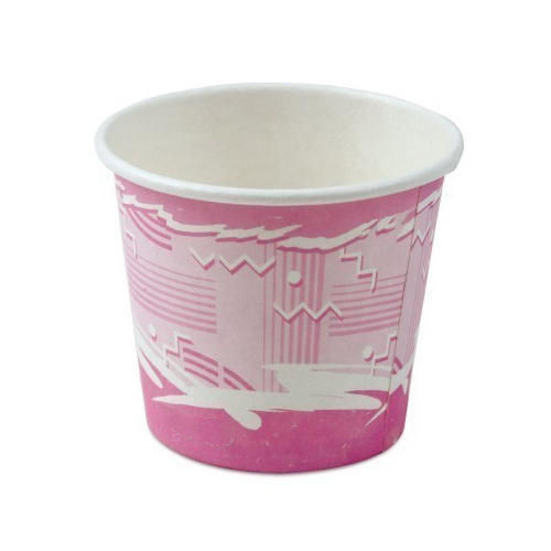 Easy to Use Safe And Hygienic Eco Friendly Disposable Pink and White Paper Cup