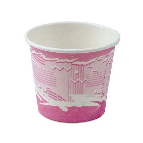 Easy To Use Safe And Hygienic Eco Friendly Disposable Pink And White Paper Cup Application: Party