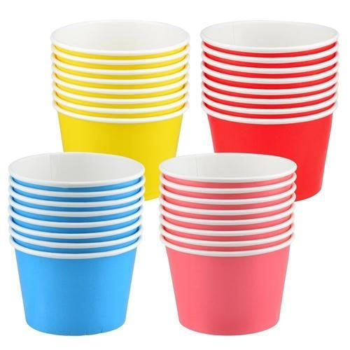 Eco Friendly Safe And Hygienic Disposable Multicolor Paper Cup for Hot And Cold Beverages