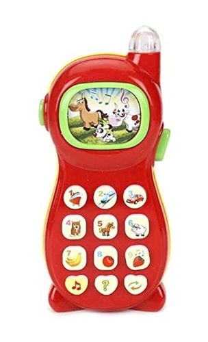 Plastic Elegant Personalized Learning Mobile Phone With Projector Red Toy For Kids 