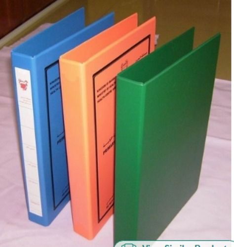 Multicolor Fine Finish And Light Weight Pvc Mix Colour Report File Folders For Office