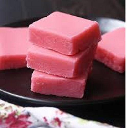 Improves Health No Side Effect Hygienic Prepared Thick Milk Fresh Pink Sweet Barfi