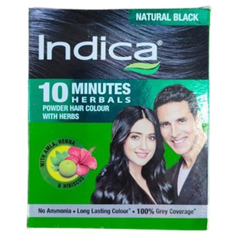 Black Indica 10 Minutes 100 Percent Herbal Powder Hair Colour For Men And  Women at Best Price in Dharmapuri | Sri Raghavendra Traders