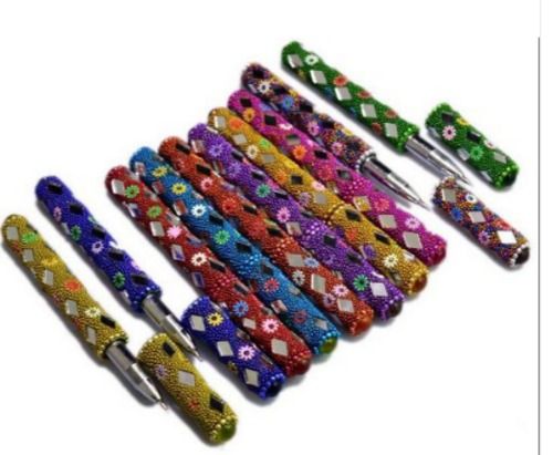 Light Weight Multicolor Lac Round Shape Cape Pen For Home, Office, Gift  No