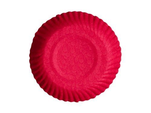 Perfect For Any Occasion Easy To Use And Throw Red Plain 8inch Round Disposable Paper Plates