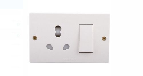 Plastic White Color Electrical Switch Boards For Home, Office, Related Voltage 110v