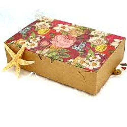 Sturdy Construction Eye Catching Look Floral Design Magnetic Lock Jewellery Box