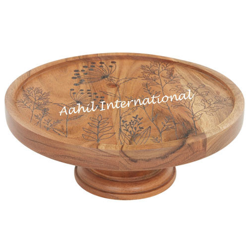 Wooden Round Shape Cake Stand