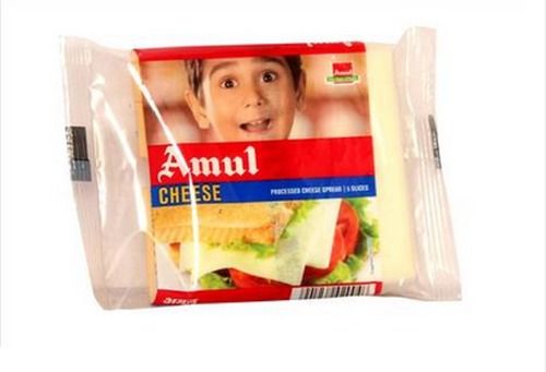 100 Percent Fresh Cows Milk And Good Quality Amul Cheese Slices Rich In Protein 