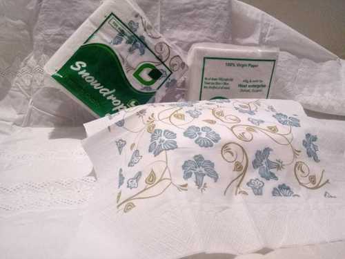 Die Cut Piece 2 Ply White Tissue Paper For Multi Purpose Uses