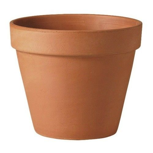 Brown Color Plastic Pot For Outdoor Plant