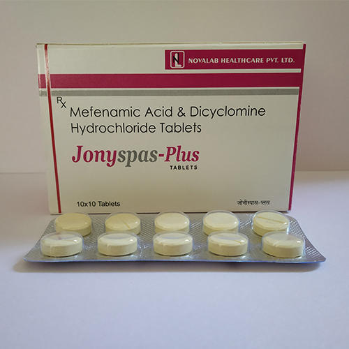 Jonyspas Plus Mefenamic Acid And Dicyclomine Hydrochloride Tablets General Medicines