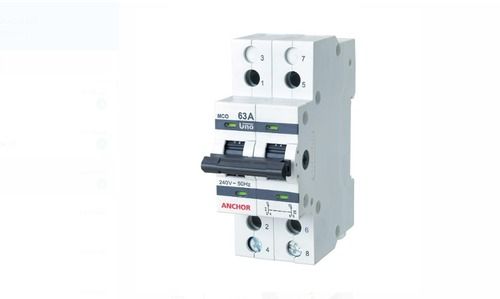 White Rated Current 63A, Anchor Two Pole Change Over Switch , Frequency 50 Hz, Related Voltage 230 V