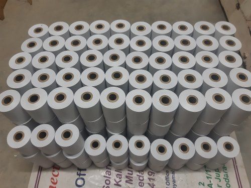 White Color Plain Thermal Paper Roll, 100Mx100M Size For Commercial Use Thickness: 3 Millimeter (Mm)