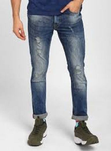 Blue 100% Pure Cotton Durable And Comfortable With Stylish Design Jeans For Men