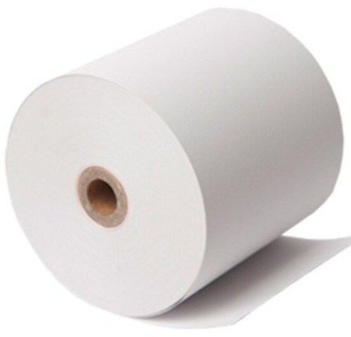 10mm Plain White Color Billing Thermal Paper Roll With 80GSM