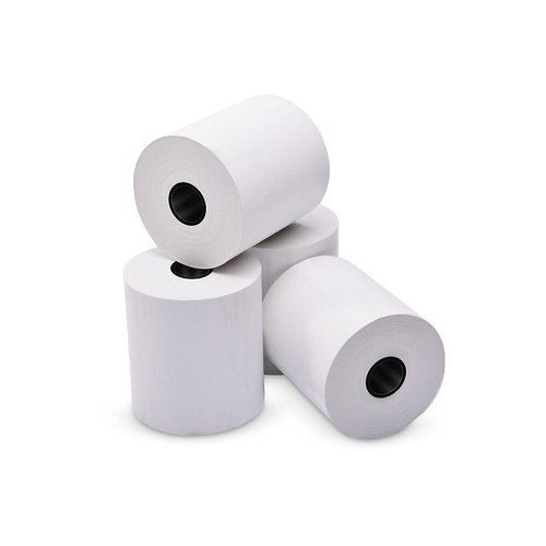 6mm Plain White Color Billing Thermal Paper Roll With 80GSM For Industrial Use
