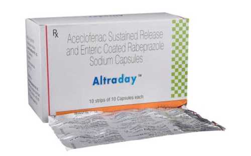 Tablets Aceclofenac Sustained Release And Enteric Coated Rabeprazole Sodium Capsules 