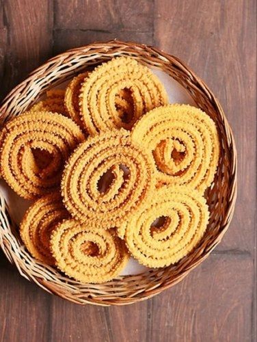 Brown Tasty Ring Murukku 100 Percent Fresh And Tasty With Dietary Fiber And Protein Ingredients: Wheat Flour