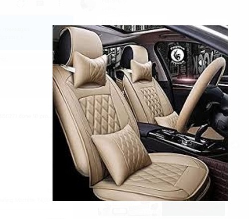 Cream Color Waterproof & Comfortablepu Leather Car Seat Cover With Uv  Resistant Vehicle Type: 4 Wheeler at Best Price in Rajkot