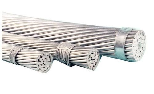 Silver Strong Solid Long Lasting Durable Acsr Bare Aluminum Conductor Wire For Domestic And Industrial Use