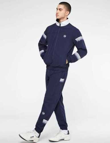  Full Sleeve Regular Fit Breathable And Washable Winter Blue Track Suit For Mens Bust Size: 35 - 39 Inch (In)