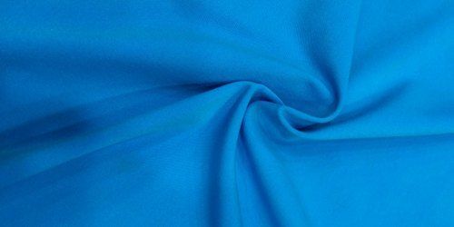 100 Percent Cotton Lycra Fabric For Sports Wear Color Blue Light Weight And Comfortable