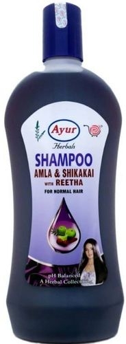 100 Percent Smooth And Anti-Hair Fall Ayur Herbal Amla And Shikakai Shampoo