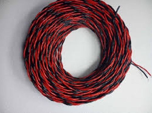 Black And Red Fire-Resistant Two Core Copper Electrical Wire Cable For Household Rated Voltage: 220 -1100 Volt (V)