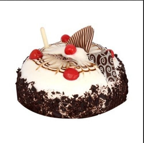 Choco Chip Loaded Mouthwatering Rich Sweet Taste Cherry Topped Chocolate Cake