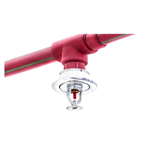 कॉलेजों, होटलों, कार्यालयों और मॉल में प्रयुक्त फायर स्प्रिंकलर सिस्टम