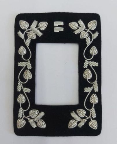 Hand Made Embroidery Black Photo Frame