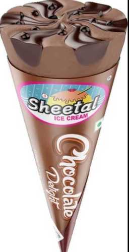 Hygienic Prepared Mouthwatering Taste And No Artificial Color Sheetal Chocolate Cone Ice Cream