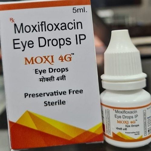 Moxi 4G Moxifloxacin Eve Eye Drops IP (5 Ml) For Treatment Of Bacterial Diseases Of The Eye