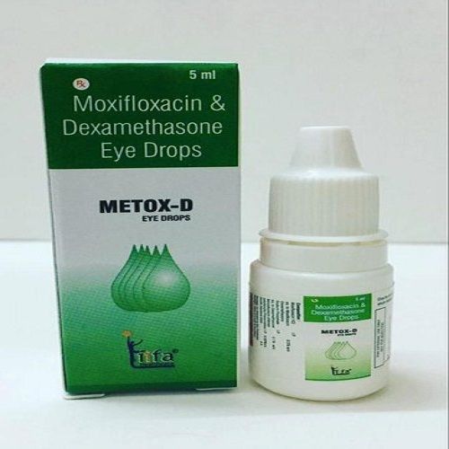 Moxifloxacin And Dexamethasone Metox D Eye Drops (5 ml) For Treat Bacterial Eye Infections