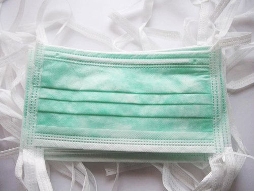 Non Woven Dispsoable Green Dizzire Non Allergic Non Sterile Surgical Face Mask