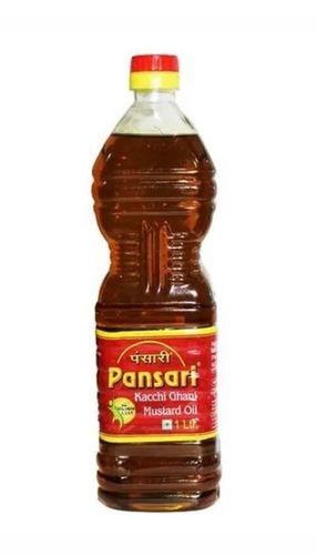 Common Pansari Kacchi Ghani Filtered Mustard Edible Cooking Oil With High Nutritious Value